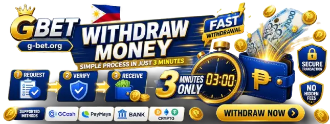 GBet Withdraw Money Banner